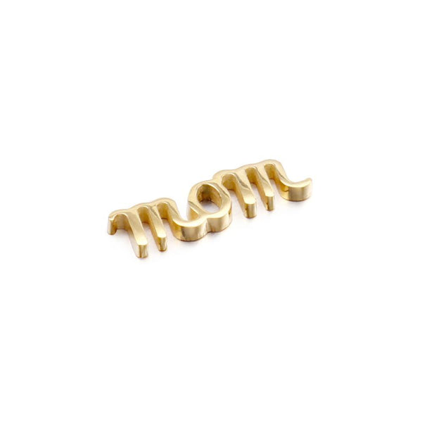 5pcs/Lot Stainless Steel Mom DIY Charms S Gold Color.