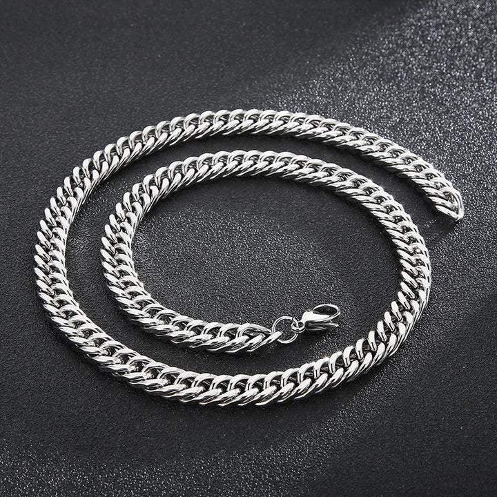 6/7/8/9.5 Stainless Steel Cuban Link Chain Necklaces - kalen