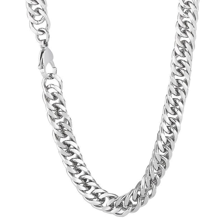 6/7/8/9.5 Stainless Steel Cuban Link Chain Necklaces - kalen