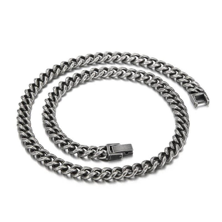 KALEN Vintage Necklace Men Stainless Steel Fashion Ckoker Long Chain Neck Jewelry Multi-Styles.