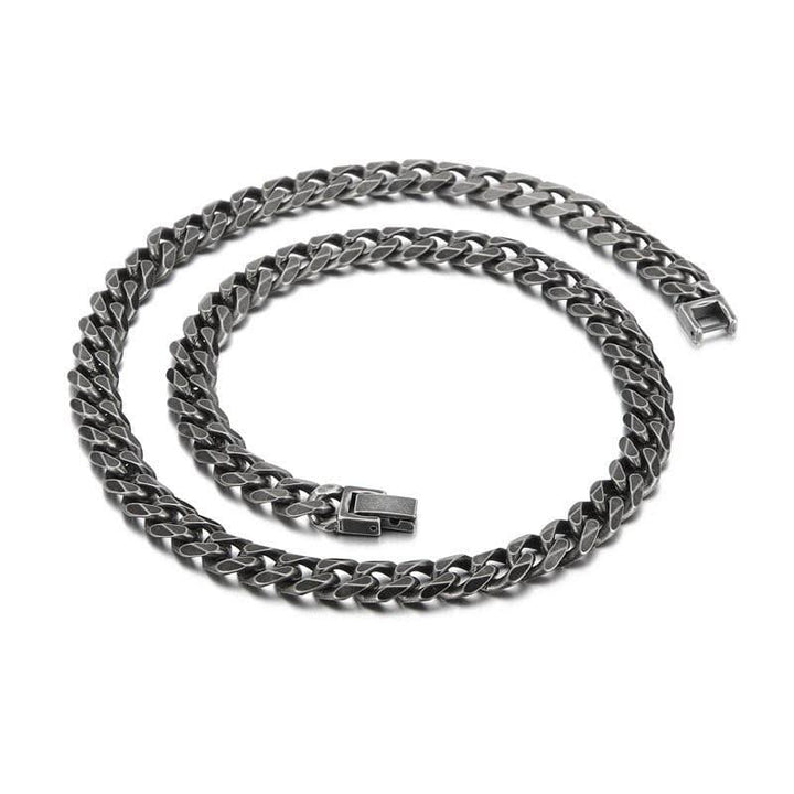 KALEN Vintage Necklace Men Stainless Steel Fashion Ckoker Long Chain Neck Jewelry Multi-Styles.