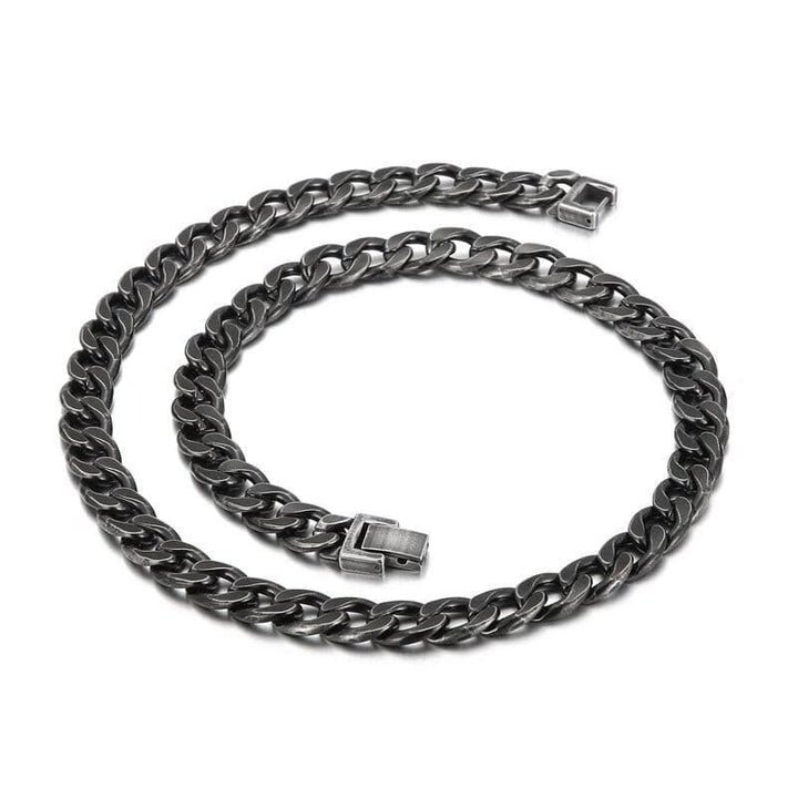 KALEN Vintage Necklace Men Stainless Steel Fashion Ckoker Long Chain Neck Jewelry Multi-Styles.