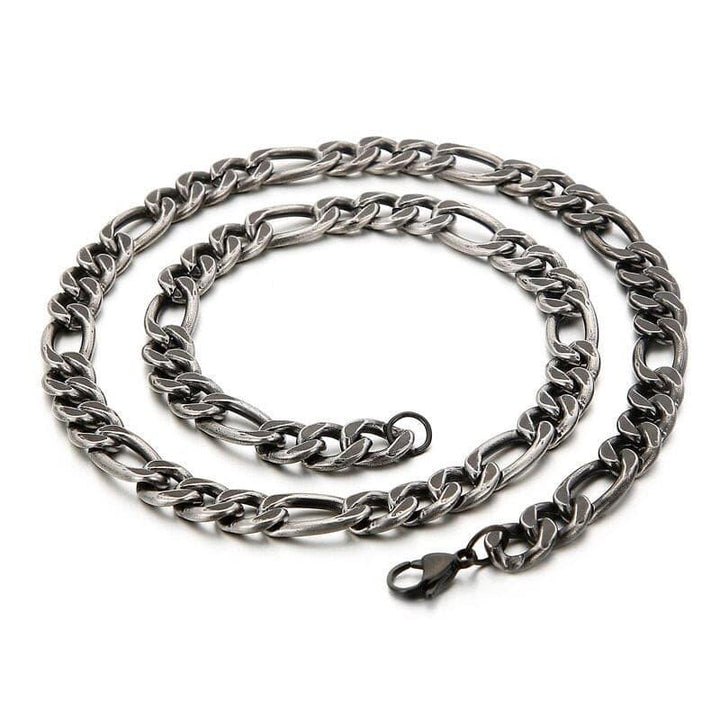 Kalen O-shaped Chain Link Wholesale Simple Retro Style Men's Stainless Steel Delicate Necklace Jewelry.