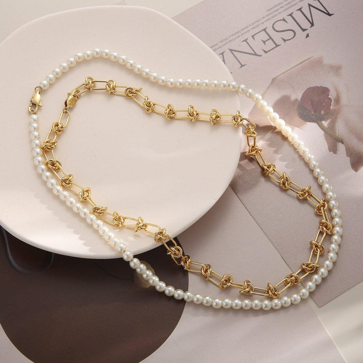 KALEN Personality Big White Shell Pearl Beads Choker Clavicle Chain Necklace For Women Wedding Party Jewelry Collar.