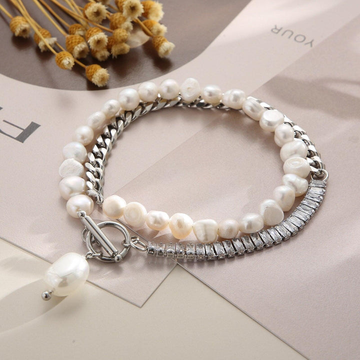 KALEN Personality Big White Shell Pearl Beads Choker Clavicle Chain Necklace For Women Wedding Party Jewelry Collar.