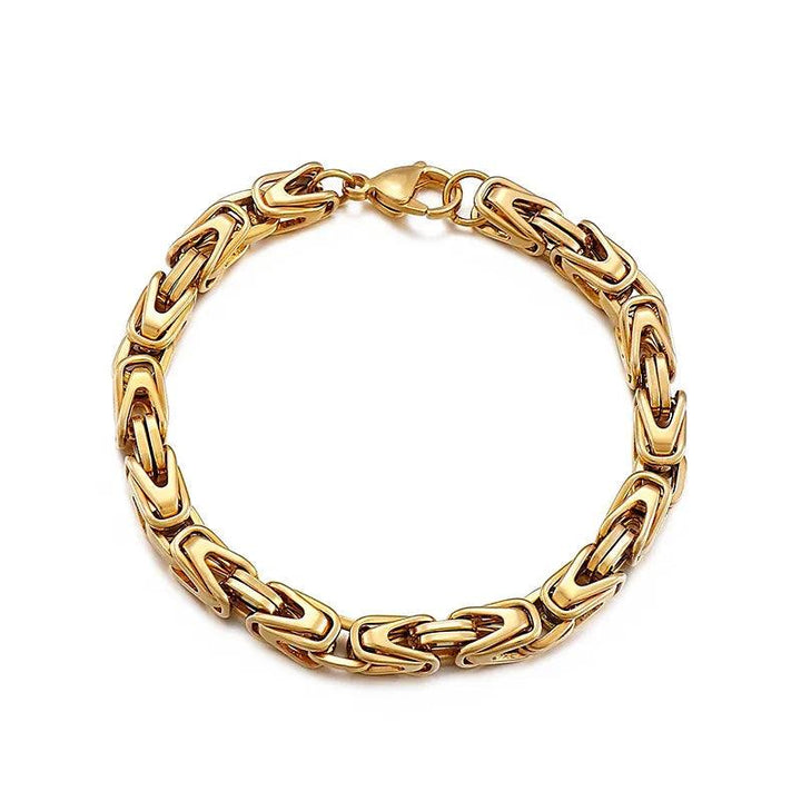 6mm V-type Byzantine Chian Bracelet - kalen