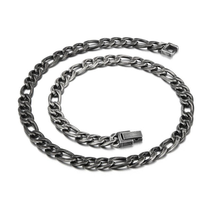 7/9mm Polished Miami 2-Side 4-SIde 6-Side Cut Curb Cuban Fiago Chain Necklace with Lock Buckle - kalen