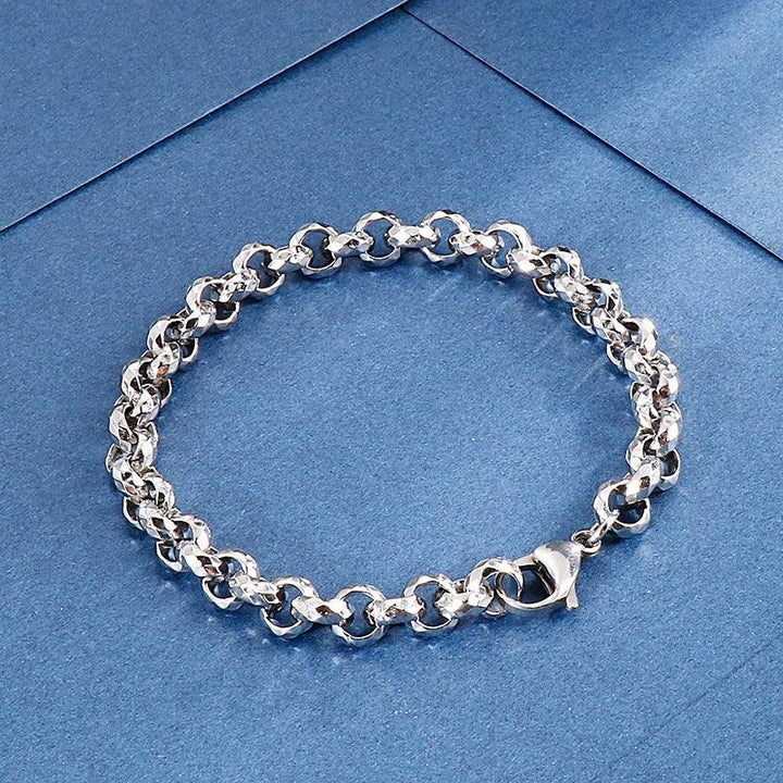 7/9mm Stainless Steel Faceted Cutting Rouned Box Link Chain Necklace - kalen