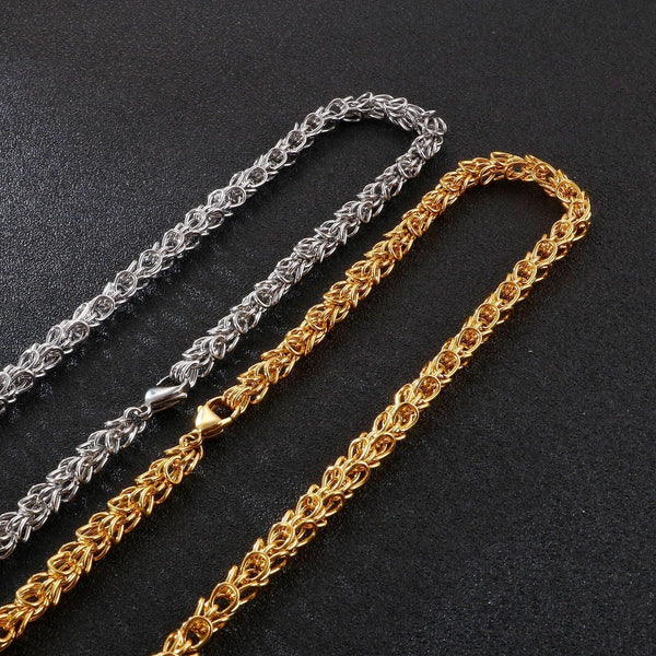 7mm Link Chain Stainless Steel Necklace - kalen