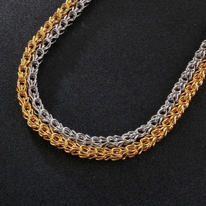 7mm Link Chain Stainless Steel Necklace - kalen