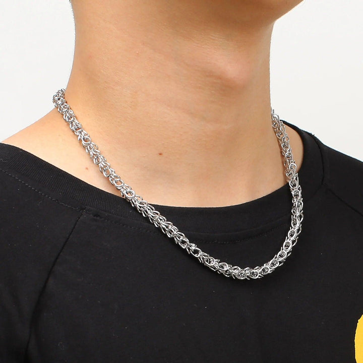 7mm Link Chain Stainless Steel Necklace - kalen