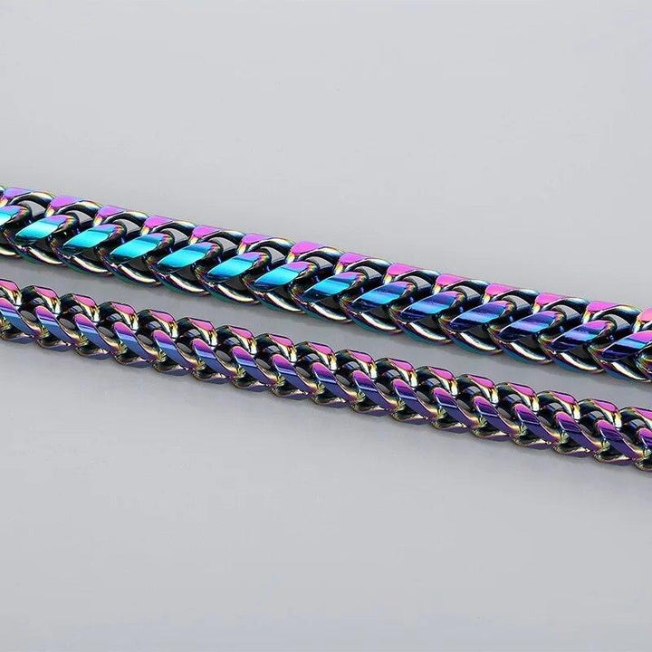 8/10Mm Round Foxtail Chain Necklace Hip Hop Jewelry - kalen
