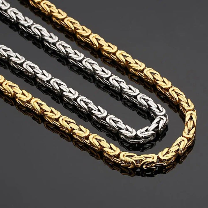 8mm Byzantine Chain Necklace - kalen