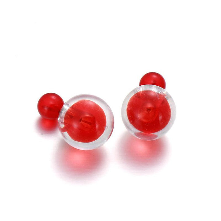 8mm Clay Zircon Ball Stub Earrings - kalen