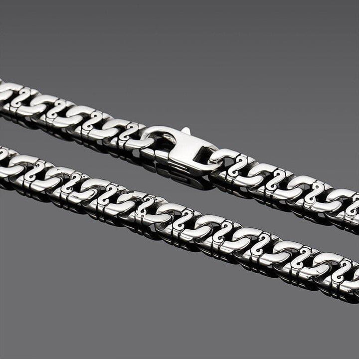 Kalen Hip-hop Simple Lock Chain Titanium Street Couple Fashion Trend Necklace For Men Jewelry Party.