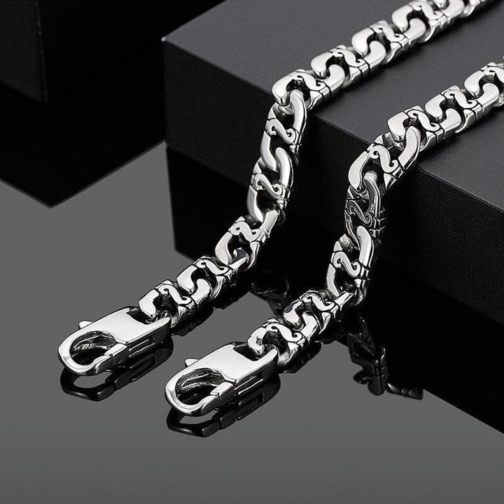 Kalen Hip-hop Simple Lock Chain Titanium Street Couple Fashion Trend Necklace For Men Jewelry Party.