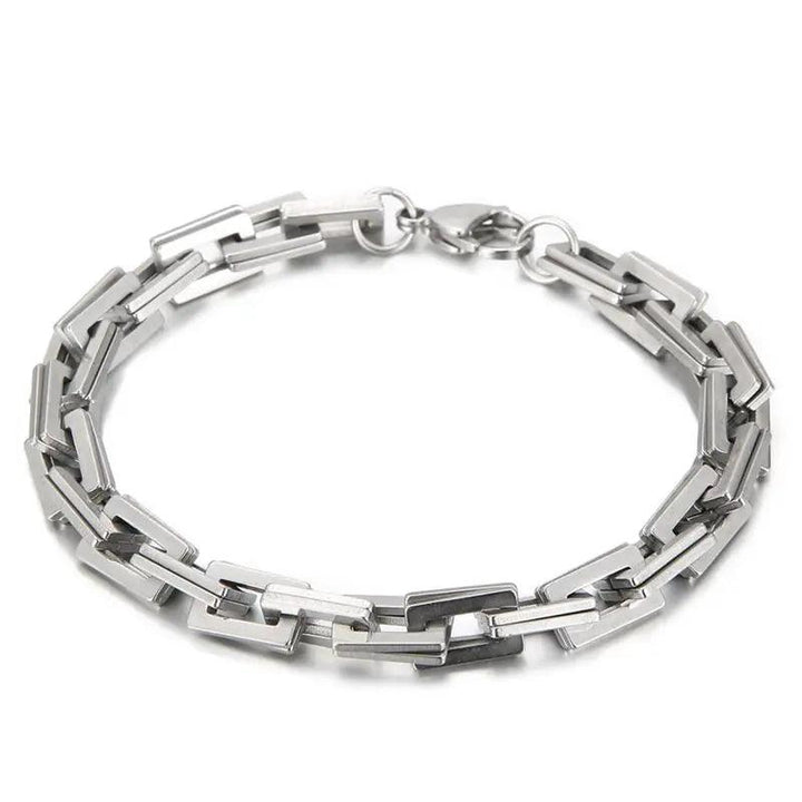 7mm Personality Simple Stainless Steel Hip Hop Chain Trend Hip Hop Men and Women Bracelet - kalen