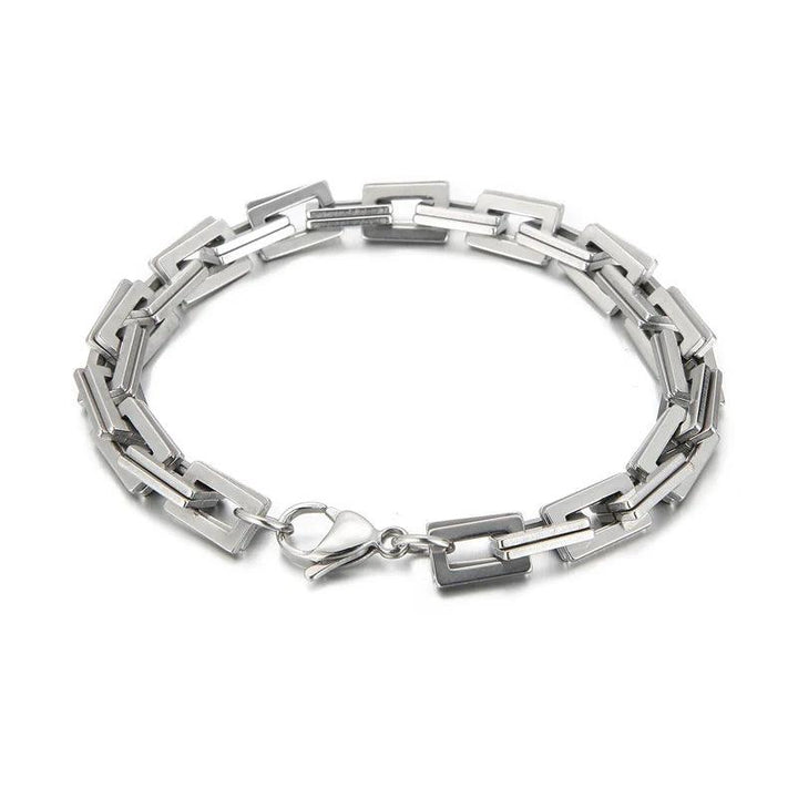 7mm Personality Simple Stainless Steel Hip Hop Chain Trend Hip Hop Men and Women Bracelet - kalen