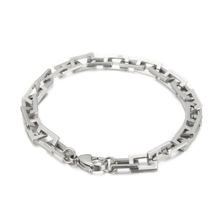 7mm Personality Simple Stainless Steel Hip Hop Chain Trend Hip Hop Men and Women Bracelet - kalen