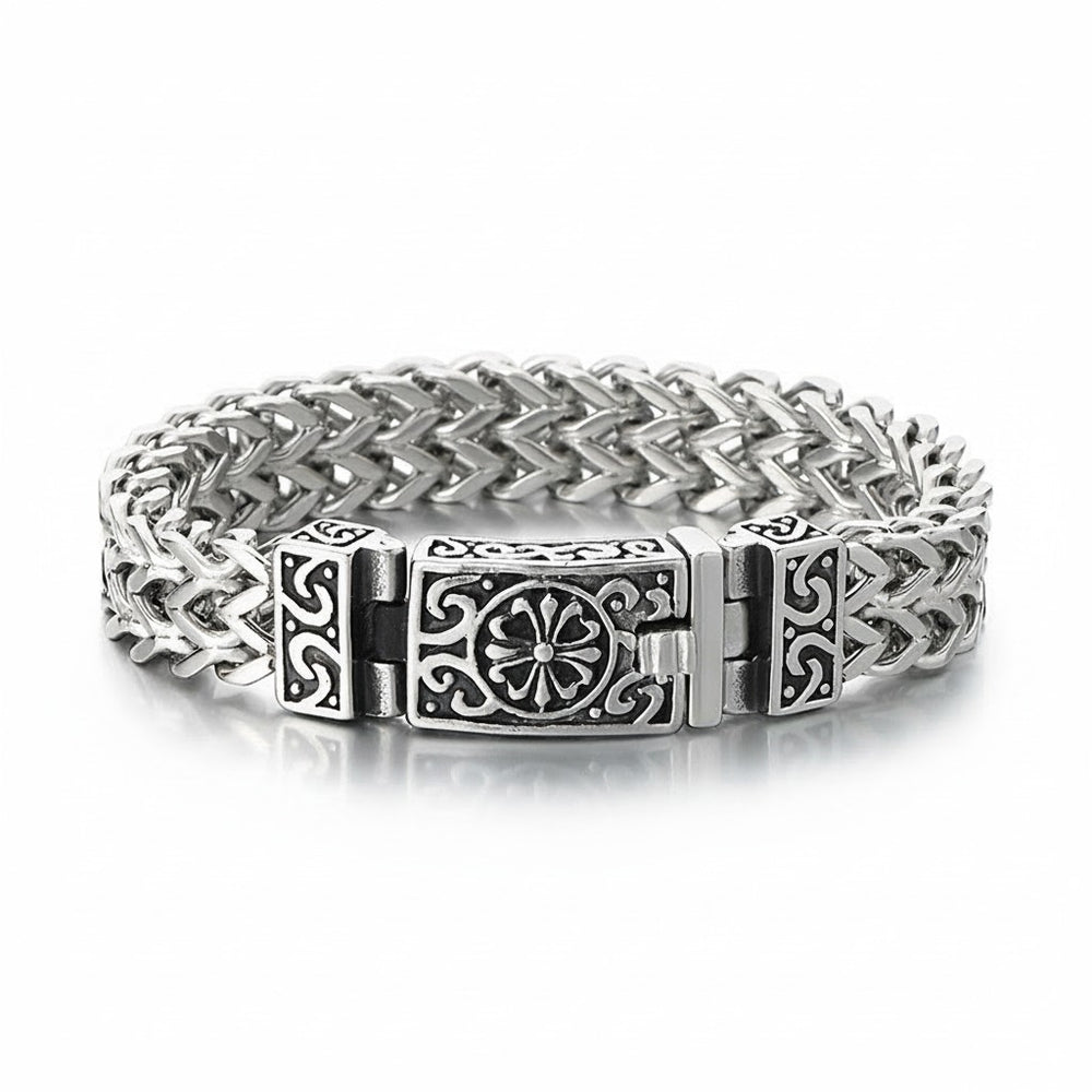 Stainless Steel Skull Bracelet for Men - view 1