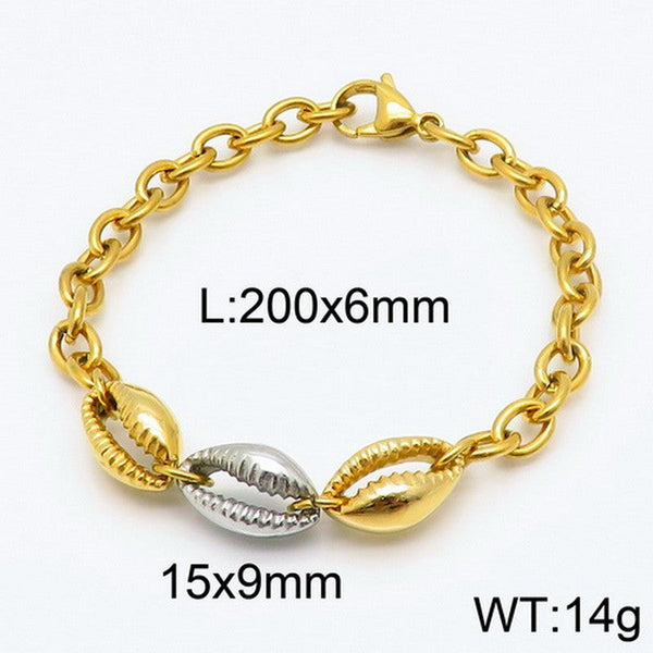 Kalen Stainless Steel Charm Chain Bracelet Wholesale for Women