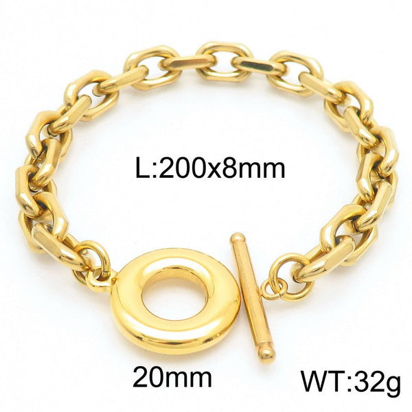 Kalen 8mm Loop Chain Bracelet OT Clap For Women