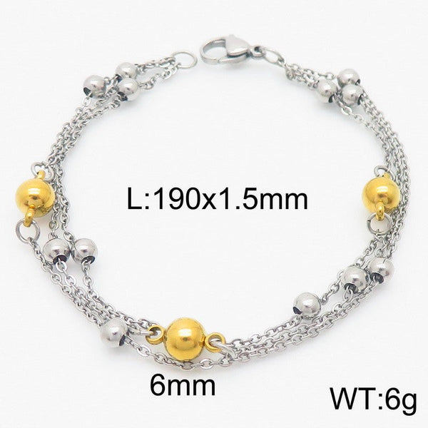 Kalen 2mm Loop Chain Bracelet OT Clap For Women