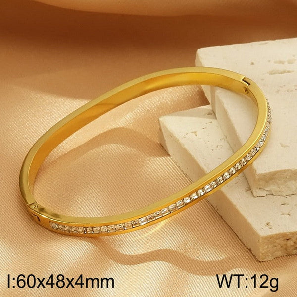 Kalen Stainless Steel Zircon Bracelet Bangle Wholesale for Women