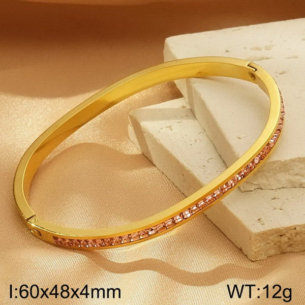 Kalen Stainless Steel Zircon Bracelet Bangle Wholesale for Women