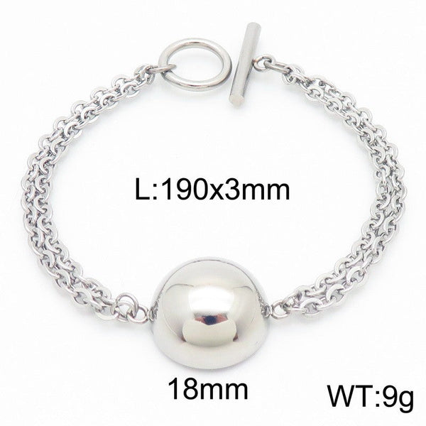 Kalen Stainless Steel Charm Chain Bracelet Wholesale for Women