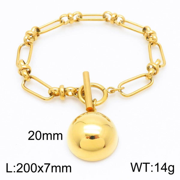 Kalen Stainless Steel Charm Chain Bracelet Wholesale for Women