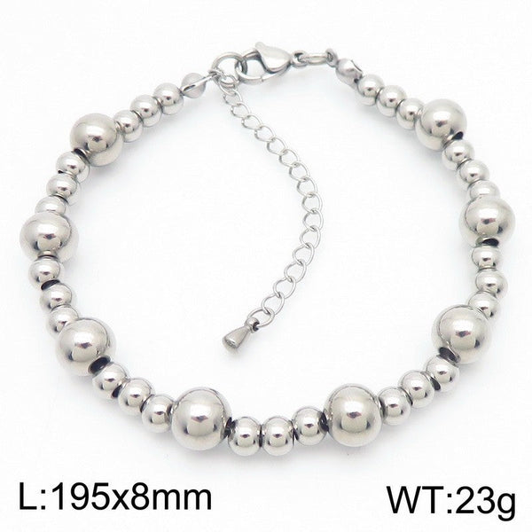 Kalen 8mm Stainless Steel Bead Chain Bracelet Wholesale