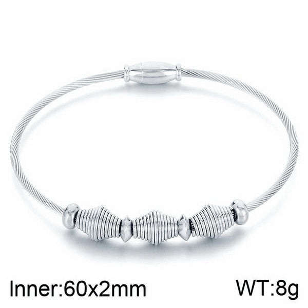 Kalen Stainless Steel Charm Bracelet Bangle Wholesale for Women