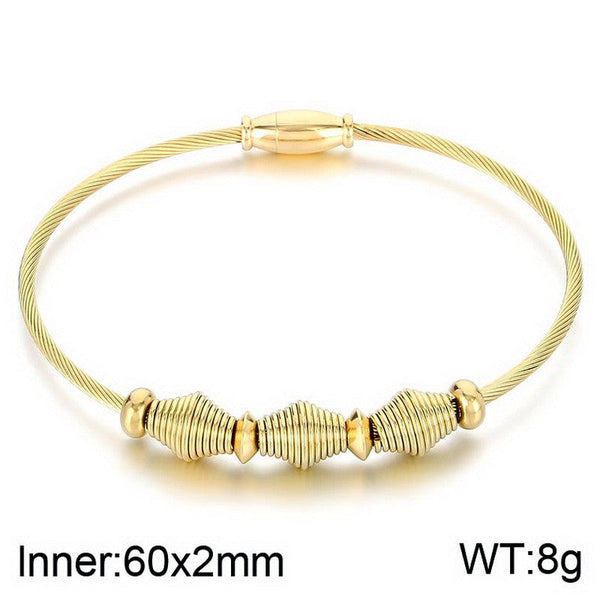 Kalen Stainless Steel Charm Bracelet Bangle Wholesale for Women