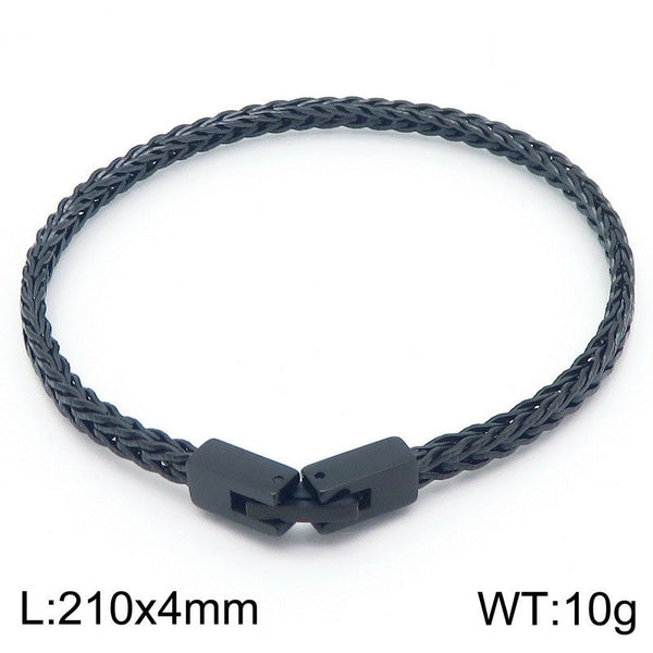 Kalen 4mm Foxtail Link Chain Bracelet Wholesale for Men