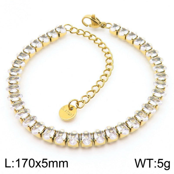 Kalen 5mm Zircon Tenis Chain Bracelet Wholesale for Women