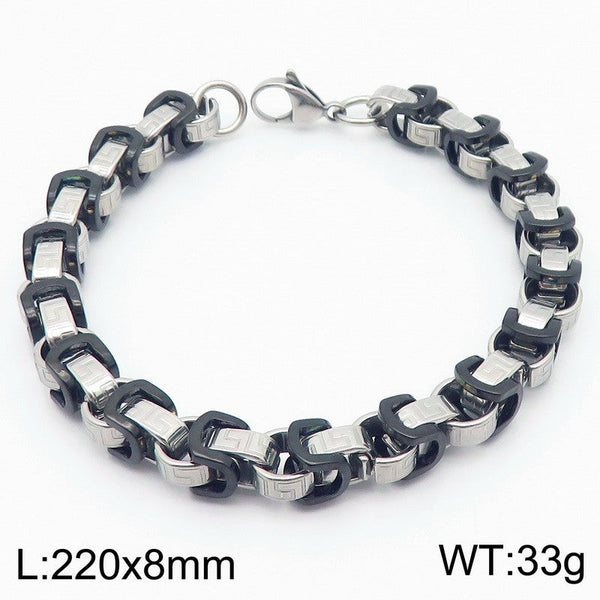 Kalen 8mm Byzantine Chain Bracelet For Mental Wholesale