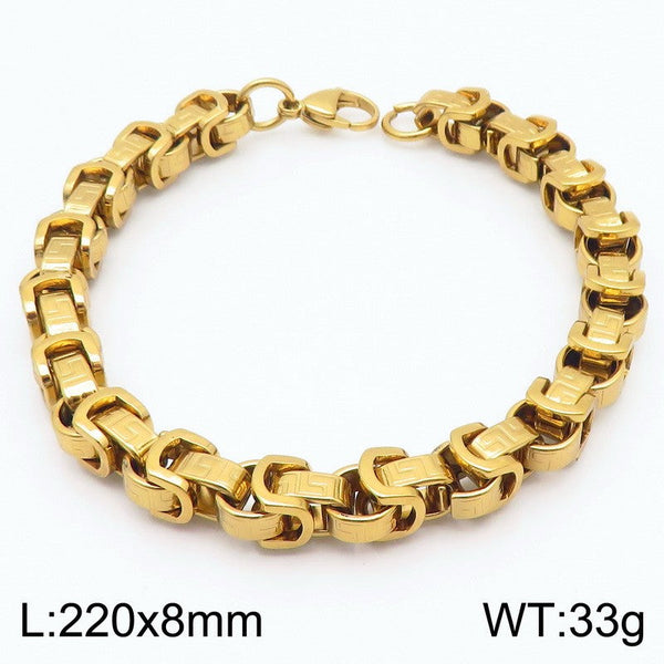 Kalen 8mm Byzantine Chain Bracelet For Mental Wholesale