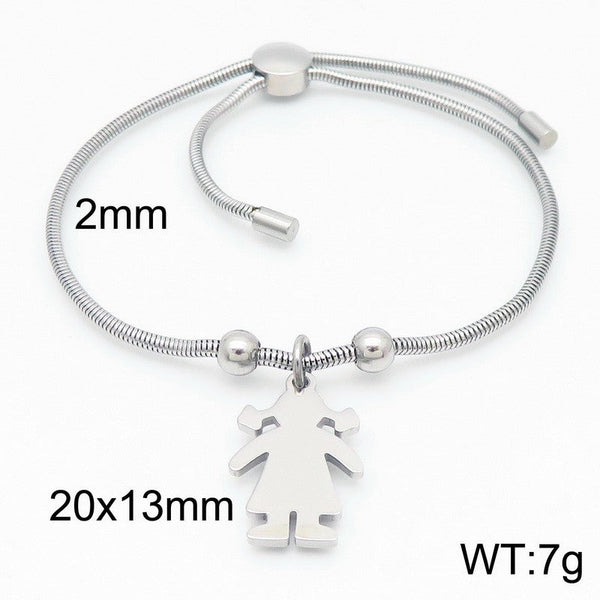 Kalen 2mm Snake Chain Girl Charm Bracelet for Women Wholesale