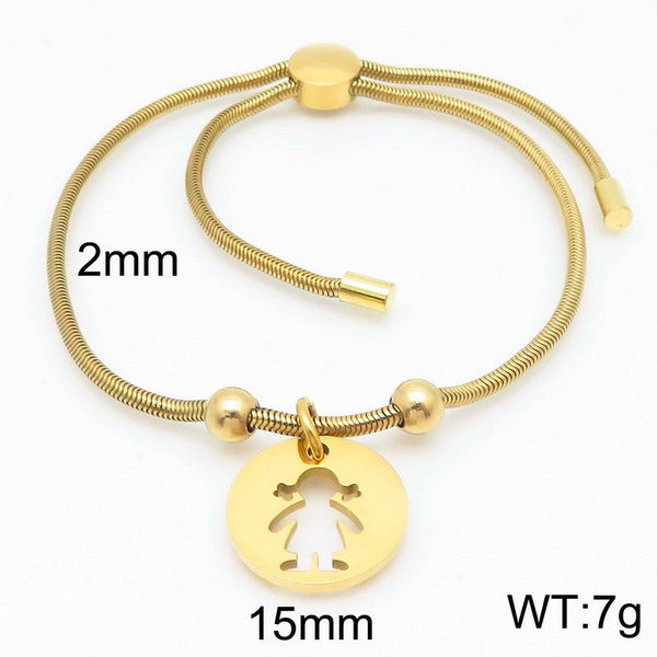 Kalen 2mm Snake Chain Girl Charm Bracelet for Women Wholesale