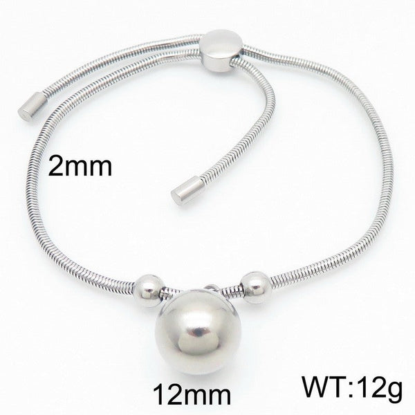 Kalen 2mm Snake Chain Ball Charm Bracelet for Women Wholesale