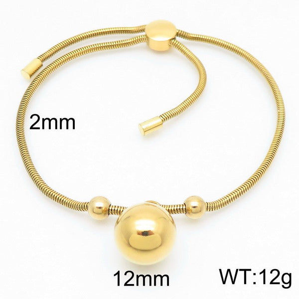 Kalen 2mm Snake Chain Ball Charm Bracelet for Women Wholesale