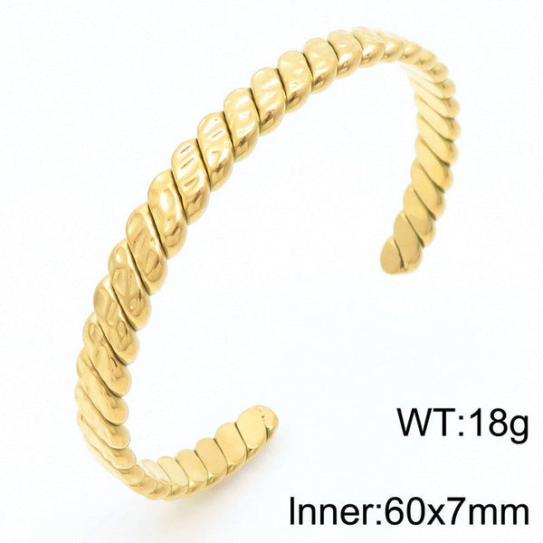 Kalen Stainless Steel Cuff Bracelet Bangle for Men Wholesale