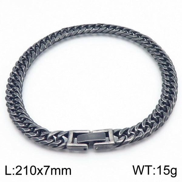 Kalen Stainless Steel Cuban Chain Bracelet for Men Wholesale