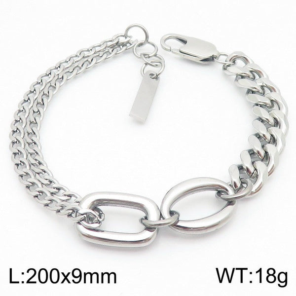Kalen Double Layer Chain Bracelet for Men Wholesale