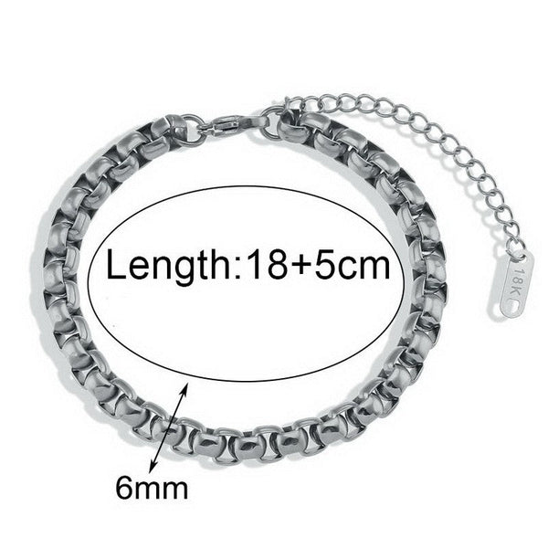Kalen 6mm Round Box Chain Bracelet for Women Wholesale