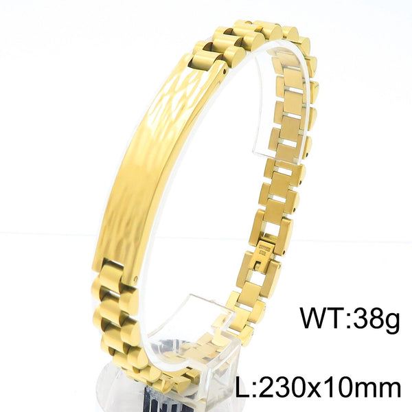Kalen Stainless Steel Watch Chain ID Bracelet for Men