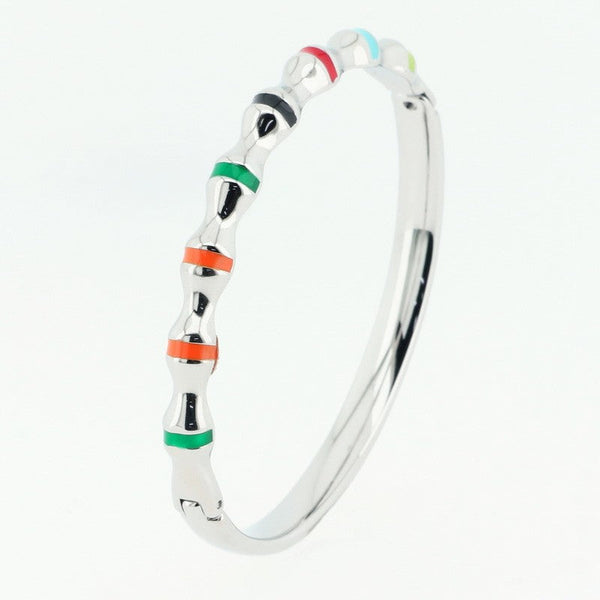 Kalen Stainless Steel Enamel Bracelet Bangle for Women