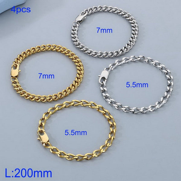 Kalen 7mm Cuban Chain Bracelet Wholesale