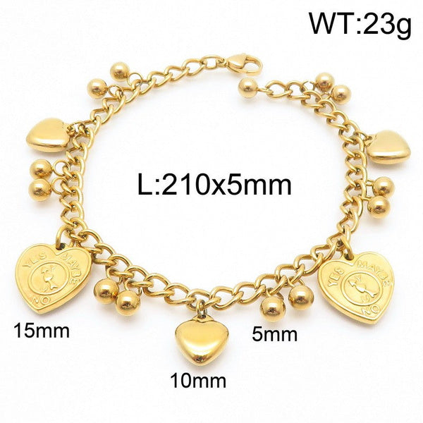 Kalen Heart Charm Bracelet for Women